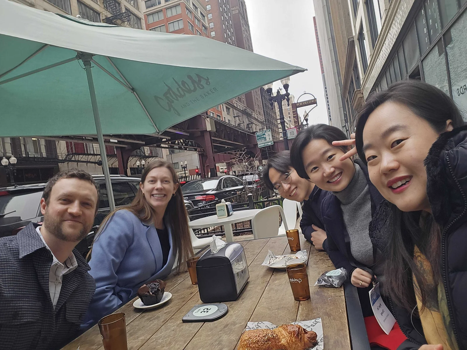 GRAIL students and researchers together at dinner during the MPSA conference in Chicago