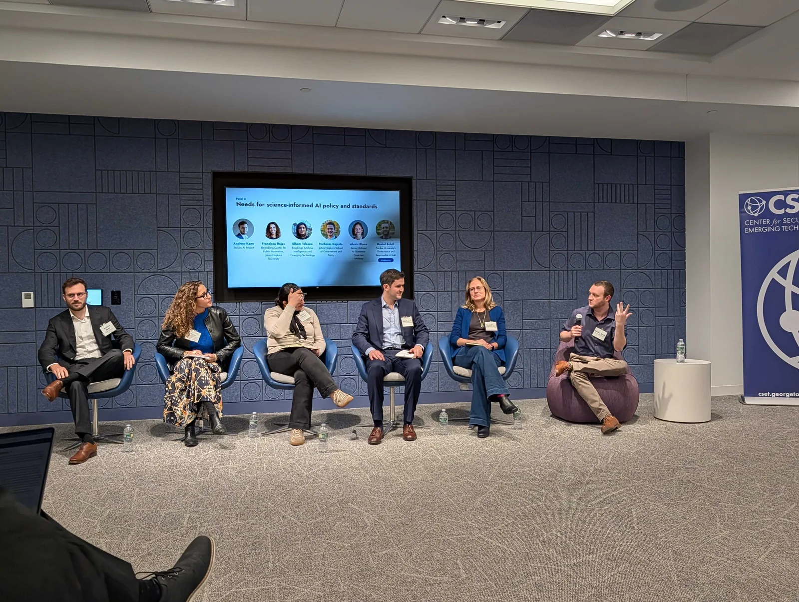 Speakers on a governance panel at the DC workshop