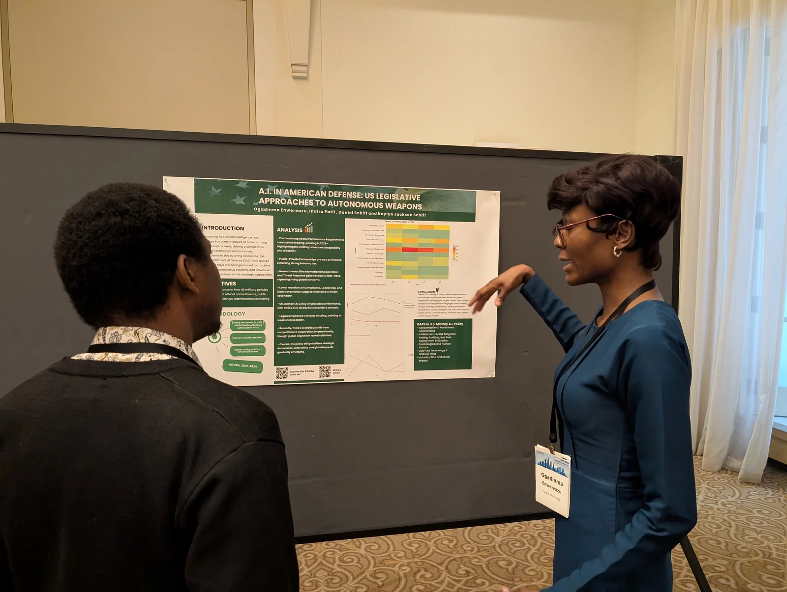 Research poster presentation at the MPSA conference in Chicago