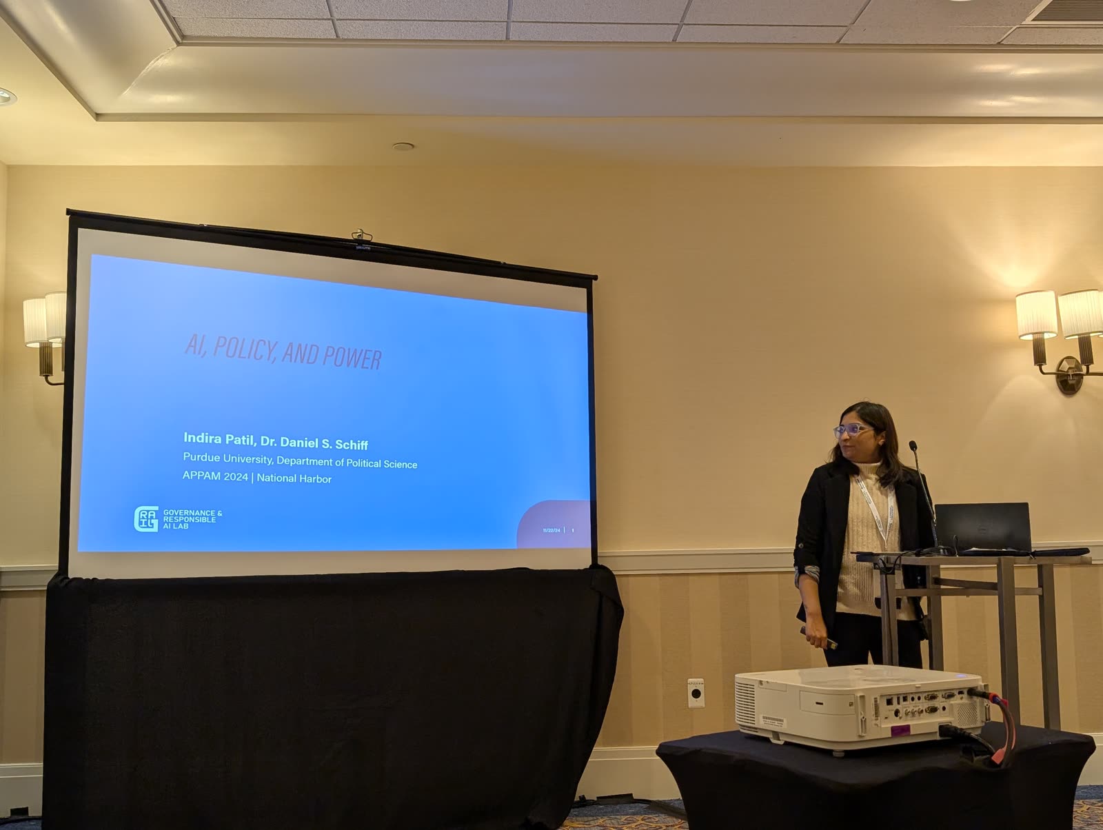 A GRAIL AI policy presentation at APPAM